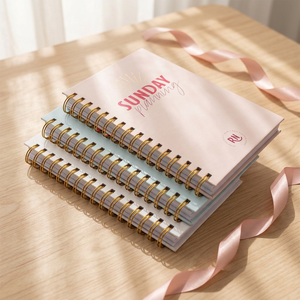 2027 Custom Logo Zise Spiral Planner Agenda Notebook Hardcover Paper Cover Journal Notebooks Business Planner - Product Image 1