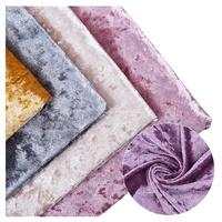Großhandel 100% Polyester Stretch Bedruckter Diamant-Glanz Samtstoff Vierseitig Elastisch Mittelschwer für Mädchen Jungen Sofa Kleid