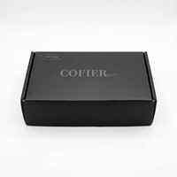 Boîte d'emballage pour cils personnalisée avec logo, boîte d'expédition pour faux cils en carton, boîte d'expédition pour cils noir mat avec estampage à chaud, vente en gros
