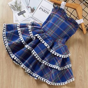 Vestidos de Fiesta para Niñas, de Algodón, Formales, sin Mangas, con Lazo Decorativo en el Hombro, Falda Multicapa, Gran Venta - Product Image 1