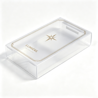 Boîte d'emballage en plastique transparent PVC PET PP pliable avec impression de logo personnalisé, boîte transparente pour l'emballage