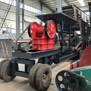 Concasseur à Mâchoires Mobile à Moteur Diesel Modèle PE 250x400 à Bas Prix, Concasseur de Roches Portable de 15tph avec Composants Clés Moteur et Boîte de Vitesses - Product Image 1