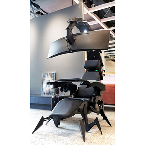 Chaise de travail ergonomique Cool Integrated Cluvens Scorpion, inclinaison automatique jusqu'à plat, prend en charge jusqu'à cinq moniteurs - Product Image 5