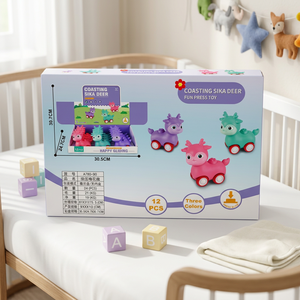 Voiture jouet à friction mignonne à presser et à faire glisser, en plastique ABS, unisexe, sans piles, cadeau pour enfants - Product Image 1