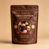 Sachets personnalisés pour bonbons, qualité alimentaire, à fermeture éclair, pochettes Mylar pour sucettes avec fenêtre