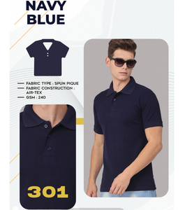 T-shirt en tissu piqué filé 240 GSM pour homme, tissu Air Tex, doux, durable, confortable, coupe décontractée, vêtements décontractés et streetwear - Product Image 2