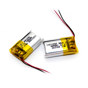 リチウムポリマー電池 601220 3.7V 100mAh リチウムポリマー電池（プリント基板とワイヤー付き） - Product Image 1