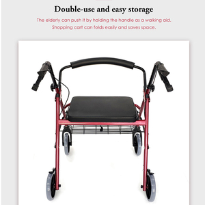 Andador con Ruedas <span class=keywords><strong>de</strong></span> Aluminio para Exteriores Senyang, Andador y Rollator al por Mayor para Personas Mayores y Obesas - Product Image 6