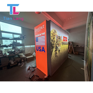 Customizable <b>10x10</b> Portable Exhibition Booth Aluminum <b>Frame</b> and Tension Fabric for Trade Show Display for Expos - Product Image 3