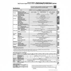 Presostato digital SMC Pneumatics, interruptor de presión digital, - Product Image 1