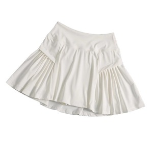 Falda Deportiva de Tenis de Cintura Alta con Pliegues y Color Sólido para Mujer, Pantalones Cortos Deportivos de Secado Rápido, Anti-luz - Product Image 5