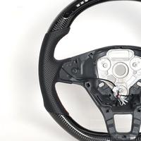Carbon-Faser LED-Lenkrad 2013-2018 VW Polo 18-Licht Schaltanzeige Digitales Display Rote Naht D-Form