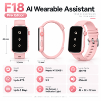 Bracelet Enregistreur Vocal IA BT 5.3 sans écran avec téléchargement automatique vers le cloud et interaction pour usage professionnel