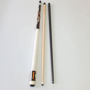 Taco de billar Jassinry de alta calidad, blanco, 142 cm + punta de 12 mm, para tacos de 3 bandas, con eje de carbono, para competición. - Product Image 1