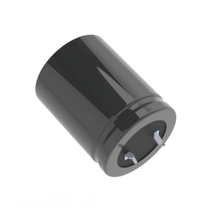 Distributeur agréé 100 uF LAK2G101MELA30 CAP ALUM 100UF 20% 400V SNAP TH Condensateur à montage traversant - Product Image 1