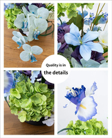 Arrangement floral artificiel de style pastoral pour centre de table, décoration intérieure, vitrine de magasin, accessoires photo, installations artistiques pour centres commerciaux