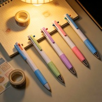 Penne a Sfera in Plastica Colorate con Impugnatura Morbida, Flusso Continuo di Inchiostro, Stampa Logo, Design Retrattile, Alto Valore Estetico, Vendita Diretta