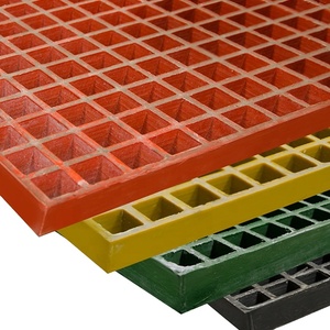 ตะแกรงไฟเบอร์กลาส FRP แบบหล่อขึ้นรูปสำเร็จรูปสำหรับทางเดิน - Product Image 3