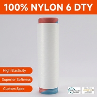Filament semi-mat 100% Nylon 66 DTY 40D/34F 20D/7F à haute élasticité pour la couture de sous-vêtements sans couture et le tricot à la main