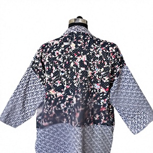 Reversible Boho Floral Printed Open-Front Kimono Two-Sided Midi Casual Ethnic <b>Shrug</b> <b>Jacket</b> ODM Spring Breathable 100% Cotton - Product Image 3