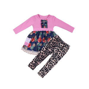6-12M niñas Otoño de manga larga falda Top leopardo Print pantalones conjunto bebé <span class=keywords><strong>chica</strong></span> traje conjunto de ropa 0-6M - Product Image 1