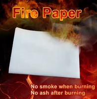 Vente en gros de consommables magiques Feu magique Papier flamme Papier sans cendres Accessoires de magie