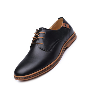 Zapatos de Moda de Piel Sintética para Hombre, con Cordones, para Negocios, Bodas, Casuales, Cómodos, para Traje - Product Image 1