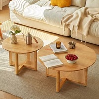 Table basse en bois décorative moderne, minimaliste, mobile, écologique, de précision CNC, pour salon, hôtel, salles à manger