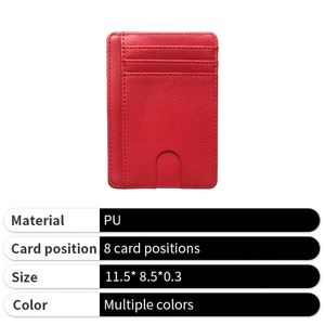 Portefeuille porte-cartes de visite anti-vol personnalisé avec impression, petit format, blocage RFID, pour la vente en gros - Product Image 4