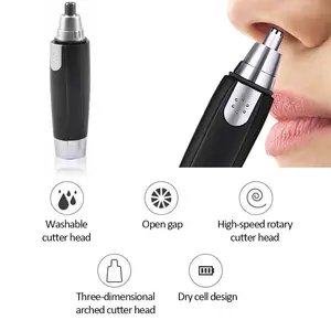 High Quality Nose Hair Trimmer Neck Eyebrow Shaver Clean Trimer Remover Implement Shaver Facial Nose Hair Scissors