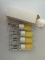 Ampoule halogène G9 en verre sans scintillement pour éclairage intérieur, 2W, 3000K/4500K/6000K, angle de faisceau 360°, 240/480lm, Ra80, 15000 heures