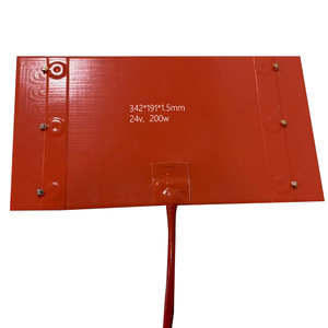 Flexible Silicone <b>Heater</b> 342x191x1.5mm 24V <b>200W</b> drum <b>heater</b> heating equipment nitrous bottle <b>heater</b> - Product Image 1