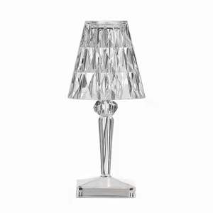 Lampe de table en cristal de style nordique transfrontalier Chargement USB Table de chevet décorative chaude Caractéristiques flexibles Conception de <span class=keywords><strong>maçonnerie</strong></span> en cristal - Product Image 1