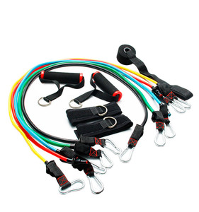 Resistance Bands Tube Set 5 cấp độ có thể điều chỉnh phòng tập thể dục Workout latex cao su thiên nhiên sức đề kháng tập thể dục ban nhạc giữ Fit RoHS 50 cái - Product Image 1