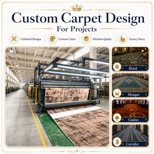 Alfombra Comercial de Pared a Pared AUTOVI, Personalizada, de Lana, Poliéster y Nailon, Ecológica, en Rollo, para Hoteles, Pasillos, Casinos y Mezquitas - Product Image 1