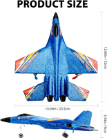 Avion télécommandé EPT 2,4 GHz, avion RC en mousse EPP, jouet volant, vol stable, avion pour débutants, cadeau d'extérieur pour enfants