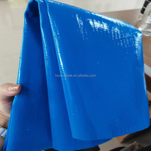 สายยางระบายน้ำ PVC สีฟ้า แบบแบน ขนาด 4 นิ้ว สำหรับปั๊มสระว่ายน้ำ การเกษตร และการชลประทาน - Product Image 3