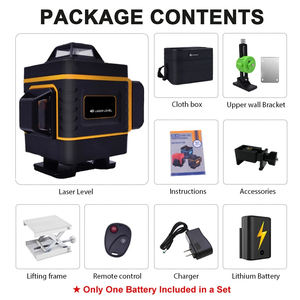 طقم ليزر دوار ذاتي التسوية 16 خط أفقي عمودي 4d بطارية بدون سلك أداة مستوى - Product Image 5