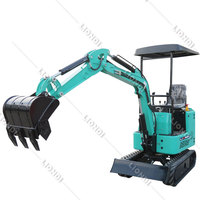 Mini-excavatrice robuste de 1,5 tonne à haute efficacité, mini-pelle compacte, machine de terrassement à vendre