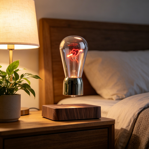 Novedosa Lámpara de Mesa LED con Bombilla Magnética Flotante Antigravedad en Forma de Corazón 360 °   Escritorio Giratorio para Dormitorio, Decoración Única, Regalo para Enamorados - Product Image 3