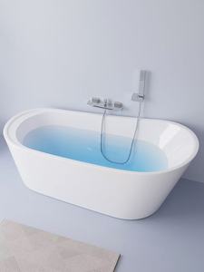 <span class=keywords><strong>Baignoire</strong></span> autoportante en acrylique sur mesure, intégrée sans joint, avec chauffage intelligent, pour usage domestique - Product Image 2