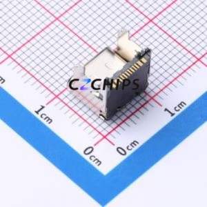 HC-TYPE-C-16P-CH6.75-3A-F1.3-0 USB Connector SMD Connector Type-C USB 3.1 Female Horizontal Mount - Product Image 2