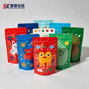 Sachets Doypack Personnalisés en Gros pour Salades et Gâteaux, Matériau BOPP/AL/PE, Scellage Thermique, Durables, Imprimés en Couleur, Tailles 3.5g-28g - Product Image 1