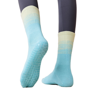 Knitted Non-slip Sports <b>Socks</b> Taiwan Made Eco-Friendly Polyester Cotton <b>Grip</b> <b>Socks</b> for Indoor Fitness - Product Image 1