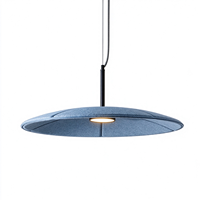 Lustre en feutre recyclé écologique, abat-jour en fibre PET recyclée pressé à chaud, luminaire suspendu personnalisable de style mid-century