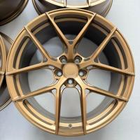 Rines Forjados Personalizados de 19-22 Pulgadas, 1 Pieza, en Bronce Mate, Aleación de Aluminio 6061-T6, Estilo HF5 para BMW G20 G30 G42 M240i