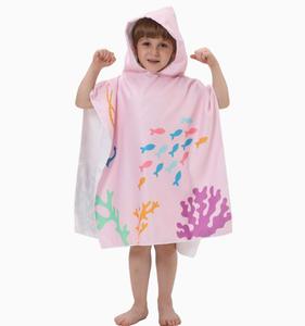 <span class=keywords><strong>Poncho</strong></span> Asciugamano per Bambini con Cappuccio, Morbido, Senza Sabbia, ad Asciugatura Rapida, in Microfibra, per Piscina, Spiaggia ed Estate - Product Image 5