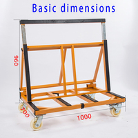 MIDE Bestseller L-Trolley Steinplatten-Lagerregal L-Rahmen Glasregal für Glastransport und -lieferung Granitplattenregale