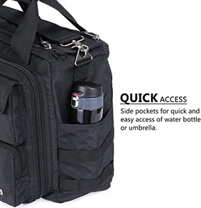 Bolsa de mensajero para ordenador portátil negra de 17 pulgadas para hombre de la mejor calidad, bolsa de piloto de hombro táctica multifunción de poliéster duradero, estilo de moda - Product Image 4