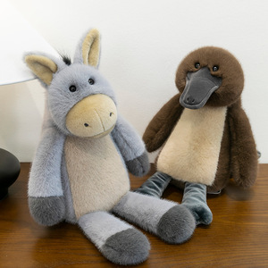 Animale emozionale Cross-Border Shun Donkey Doll & Panda rosso piumino in cotone PP fodera in maglia imbottita regalo di compleanno per bambini - Product Image 4